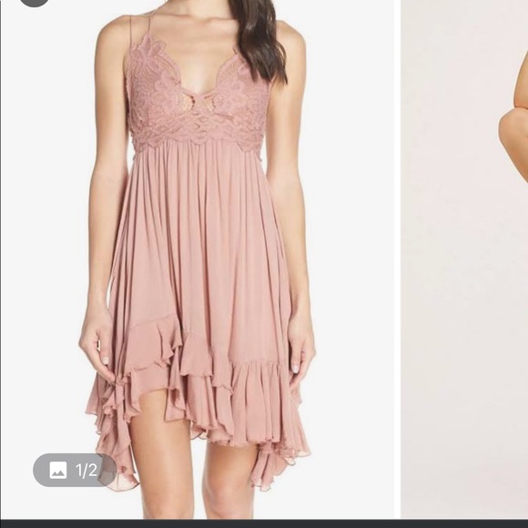free people lace flowy dress size small/medium - Picture 1 of 2